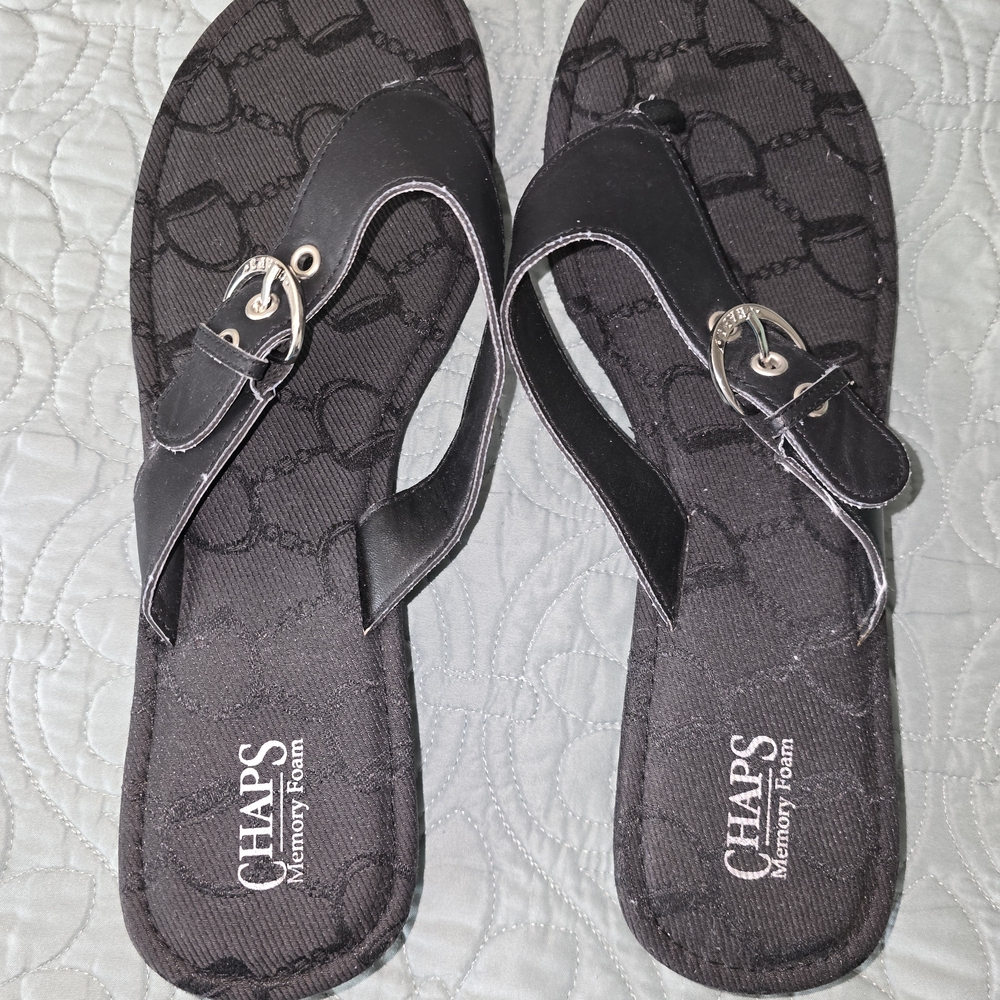 Chaps Women's Black Sandals